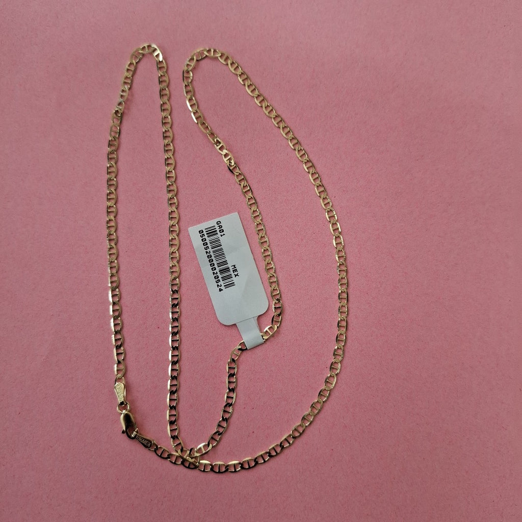 CADENAS TEJIDO GUCHI ORO 10K 55 CM 4.3 GR (NUEVO)