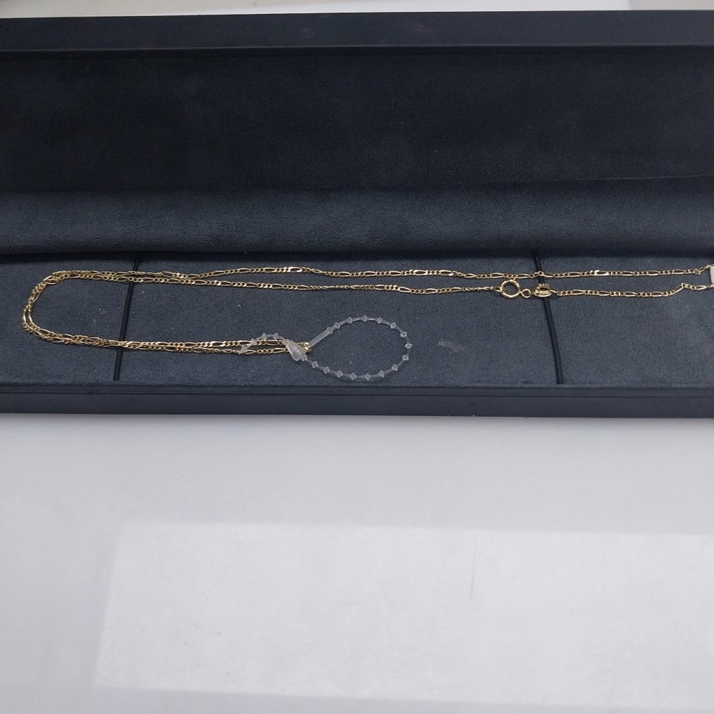 CADENAS TEJIDO 3X1 ORO 14K 55 CM 2.6 GR (NUEVO)