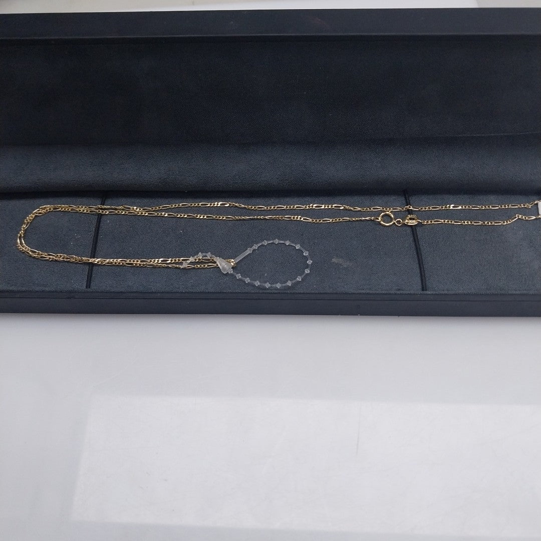 CADENAS TEJIDO 3X1 ORO 14K 55 CM 2.6 GR (NUEVO)