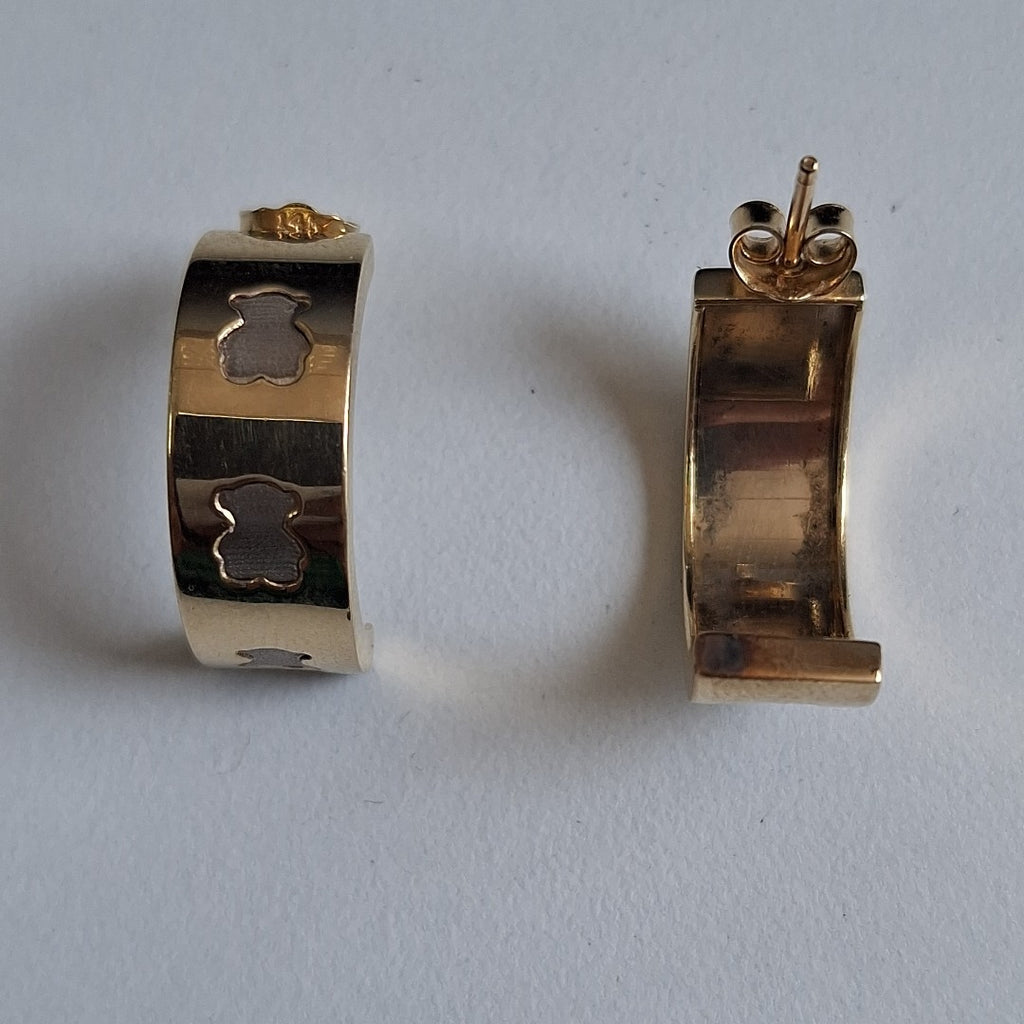 ARRACADAS PAR ORO 14 K 4.6 GRMS (SEMINUEVO)