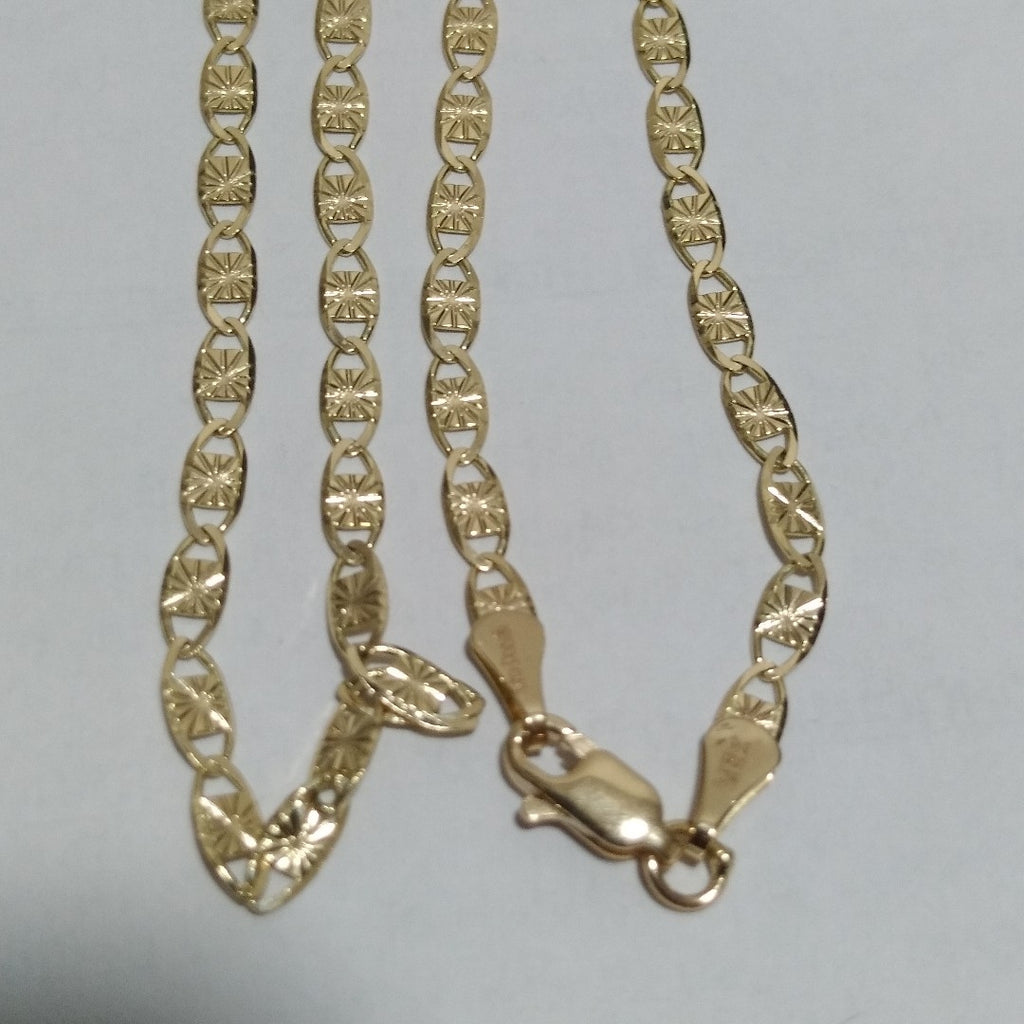 CADENAS TEJIDO GUCHI ORO 14K 55 CM 7 GR (NUEVO)