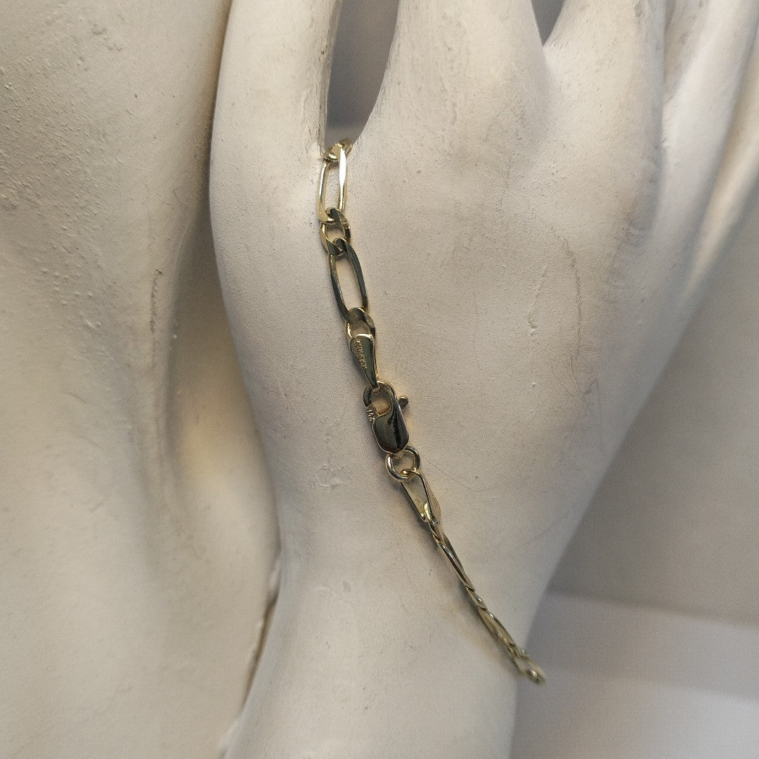 PULSERAS 1X1 ORO 14K 18 CM 2.7 GR (NUEVO)
