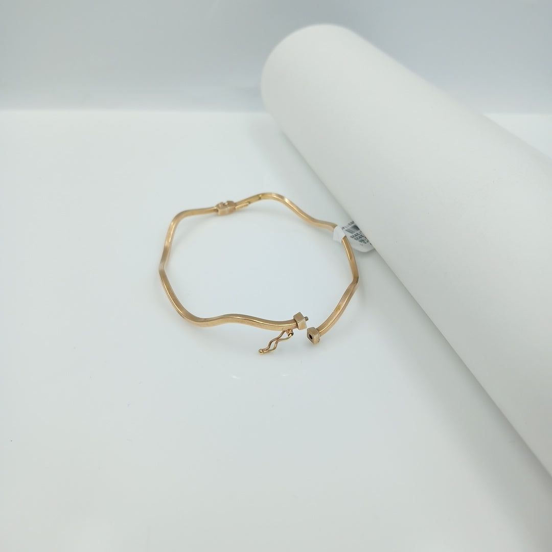 PULSERA RIGIDA ORO 14 K 3.4 GRMS (SEMINUEVO)