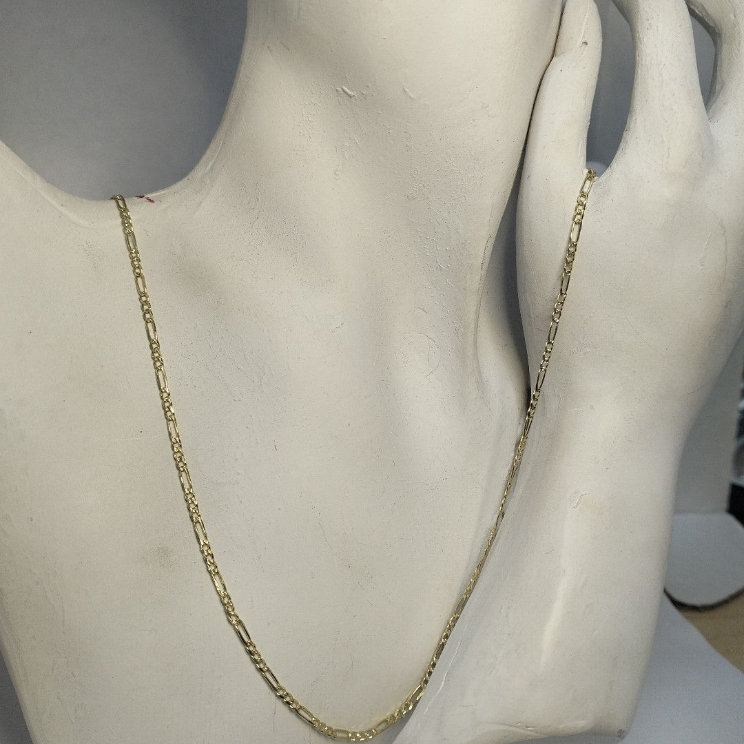 CADENAS 3X1 ORO 14K 55 CM 4 GR (NUEVO)