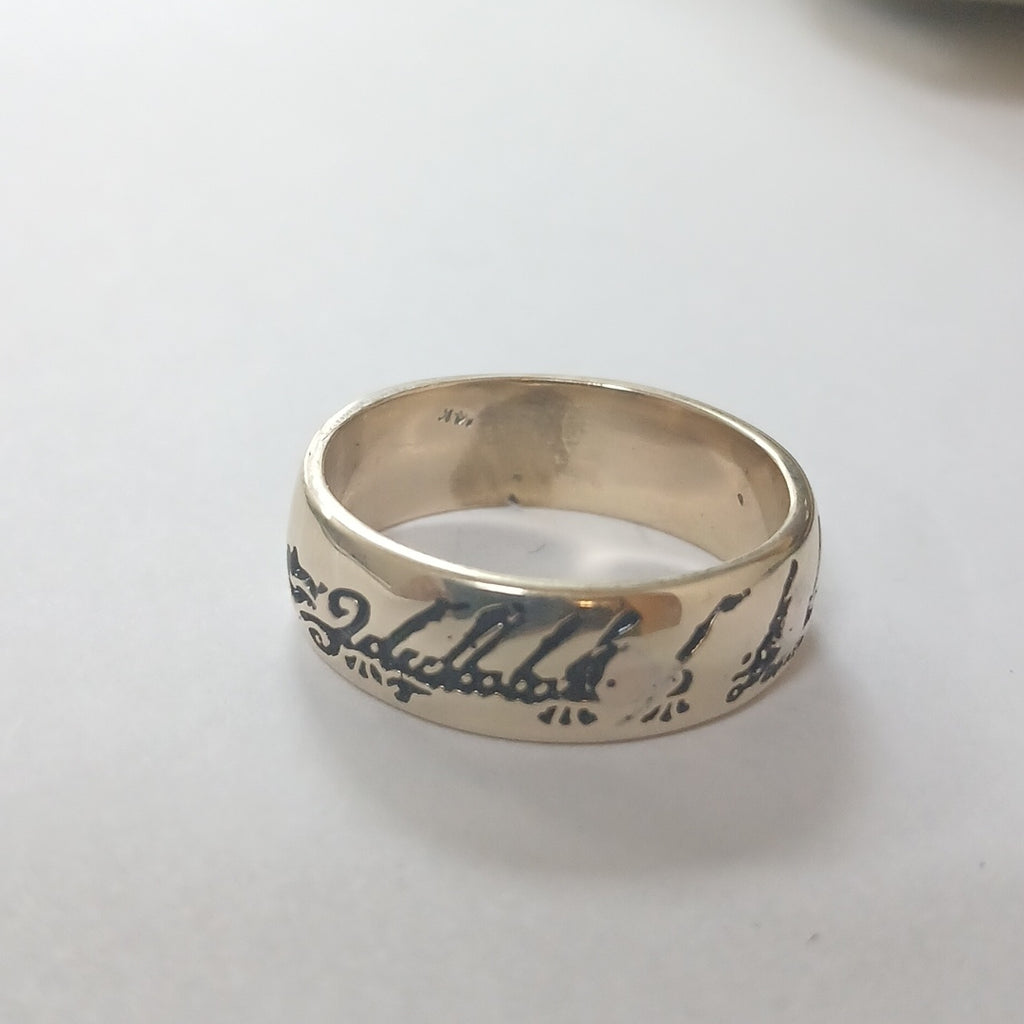 ANILLO ORO 14 K 10.6 GRMS (SEMINUEVO)