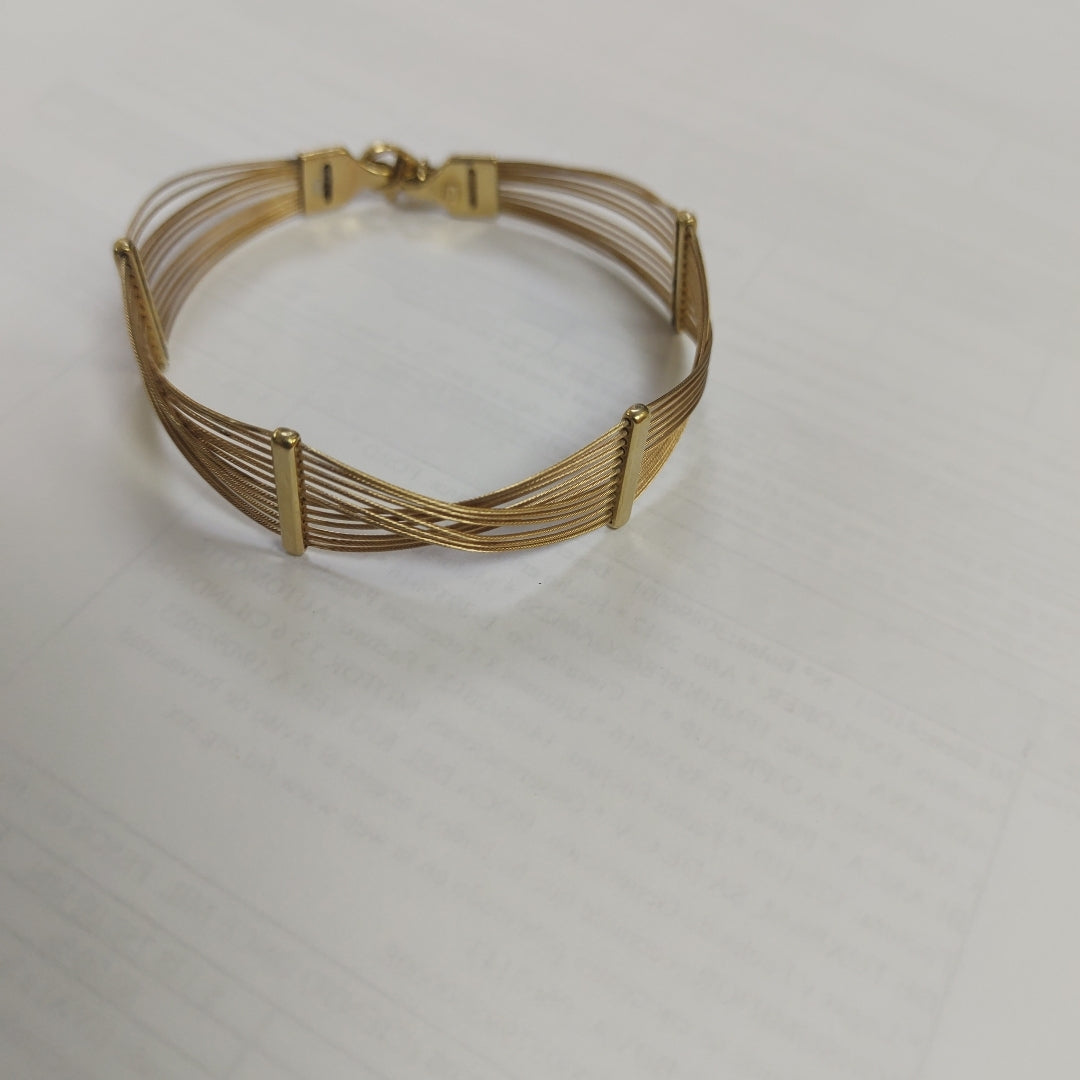 BRAZALETE ORO 14 K 9,60 GRMS (SEMINUEVO)