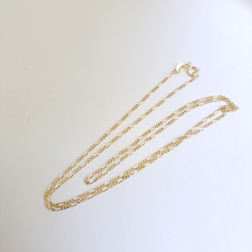 CADENAS TEJIDO 3X1 ORO 14K 55 CM 2.7 GR (NUEVO)