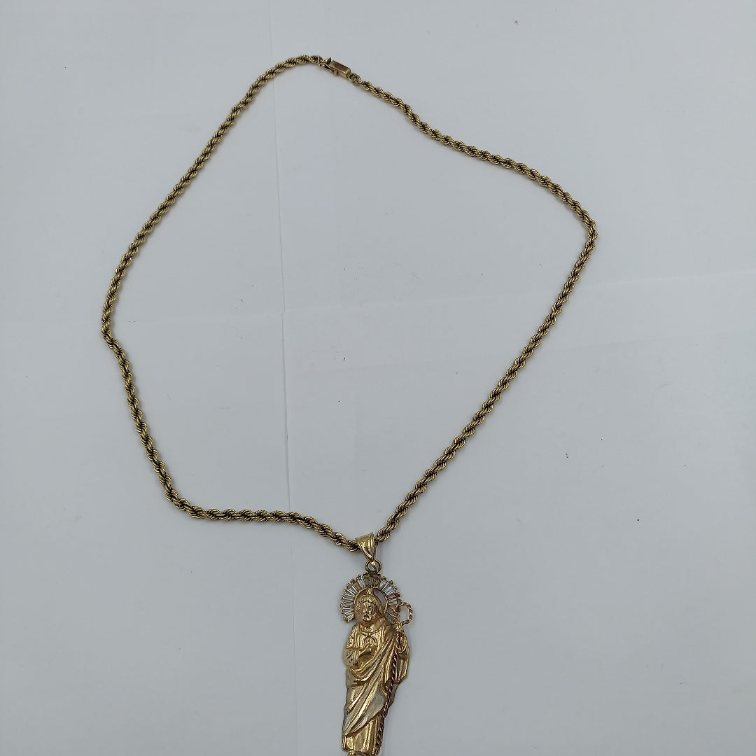 CADENA, DIJE ORO 10 K 39.4 GRMS (SEMINUEVO)