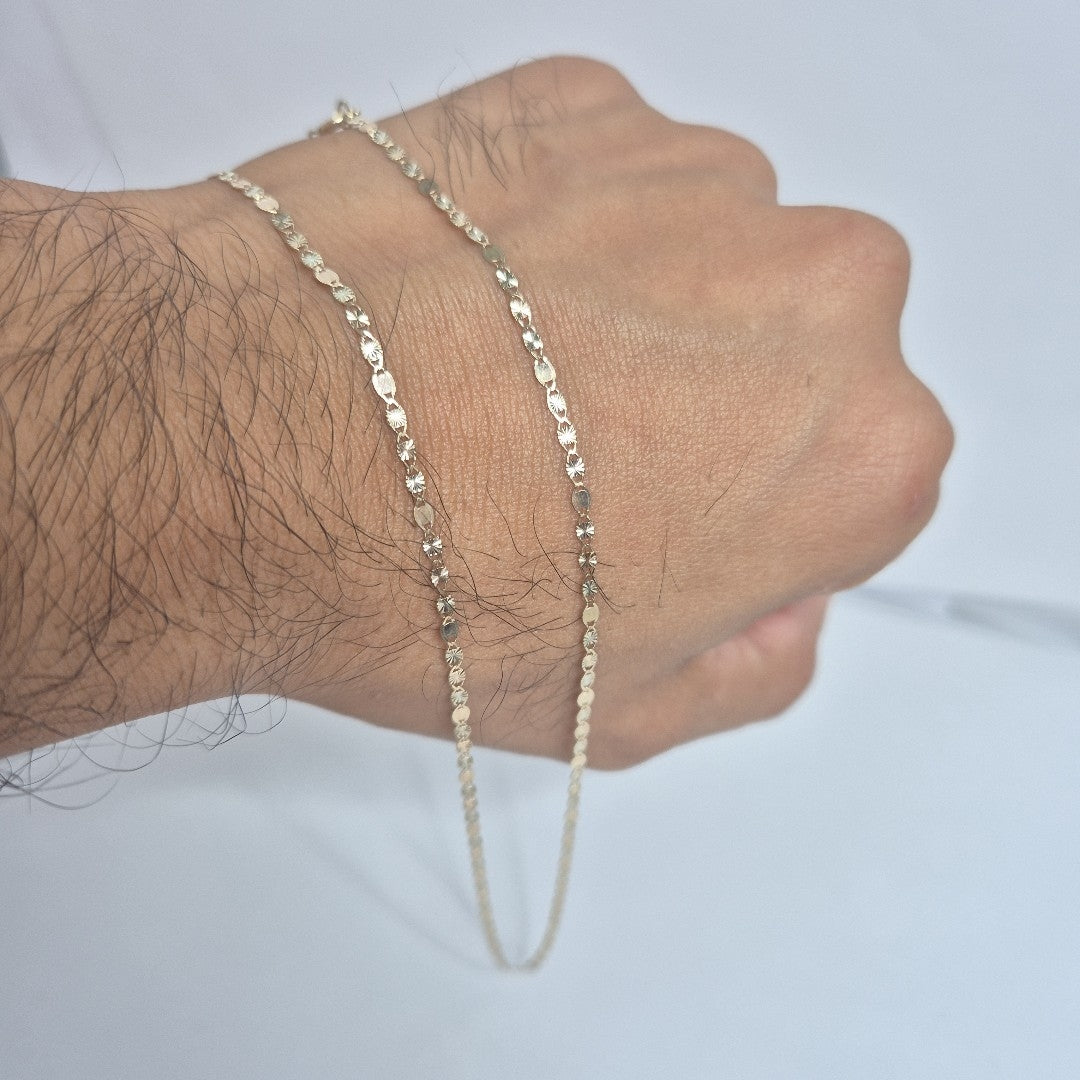 CADENAS TEJIDO GUCHI ORO 10K 55 CM 1.8 GR (NUEVO)