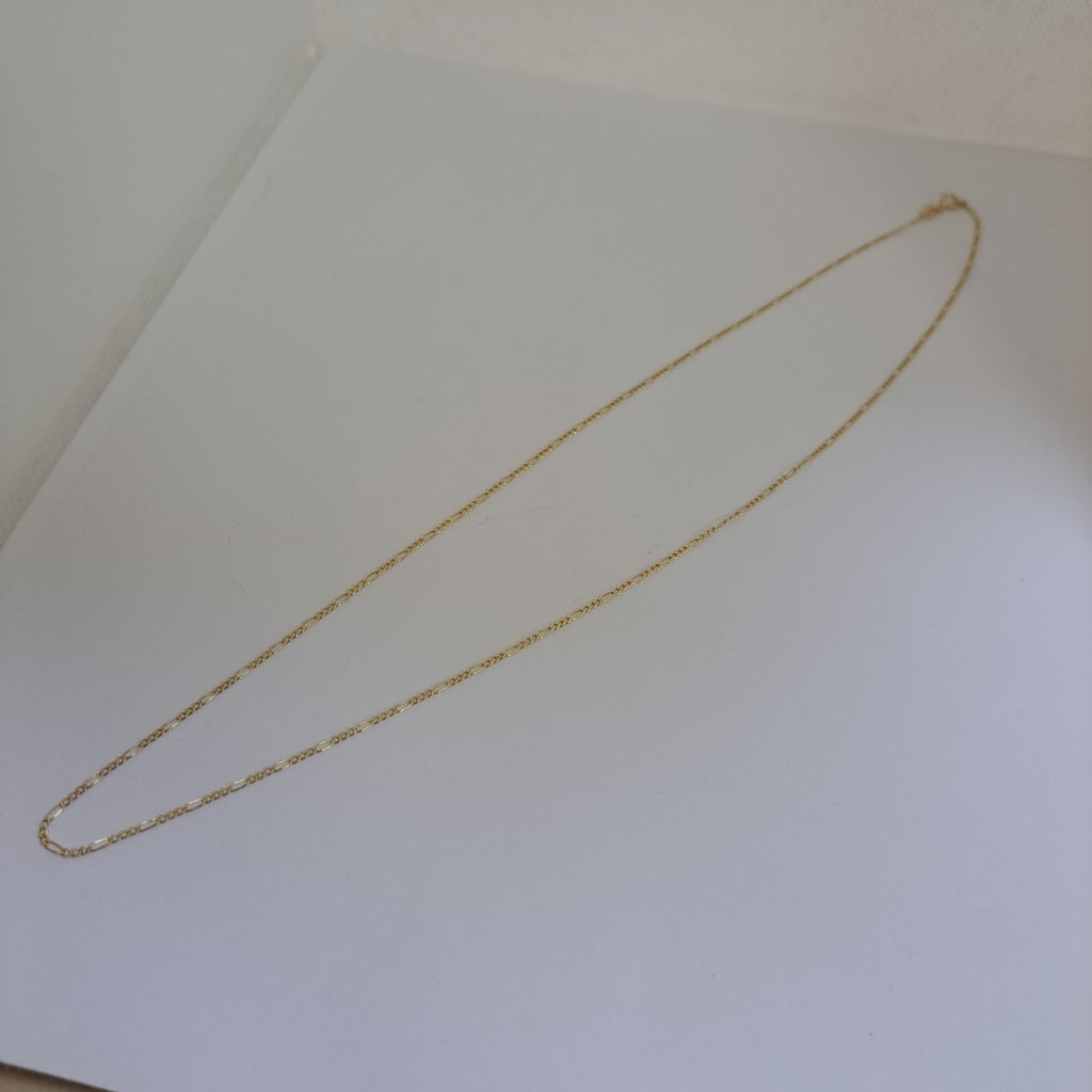CADENAS TEJIDO 3X1 ORO 14K 55 CM 2.4 GR (NUEVO)