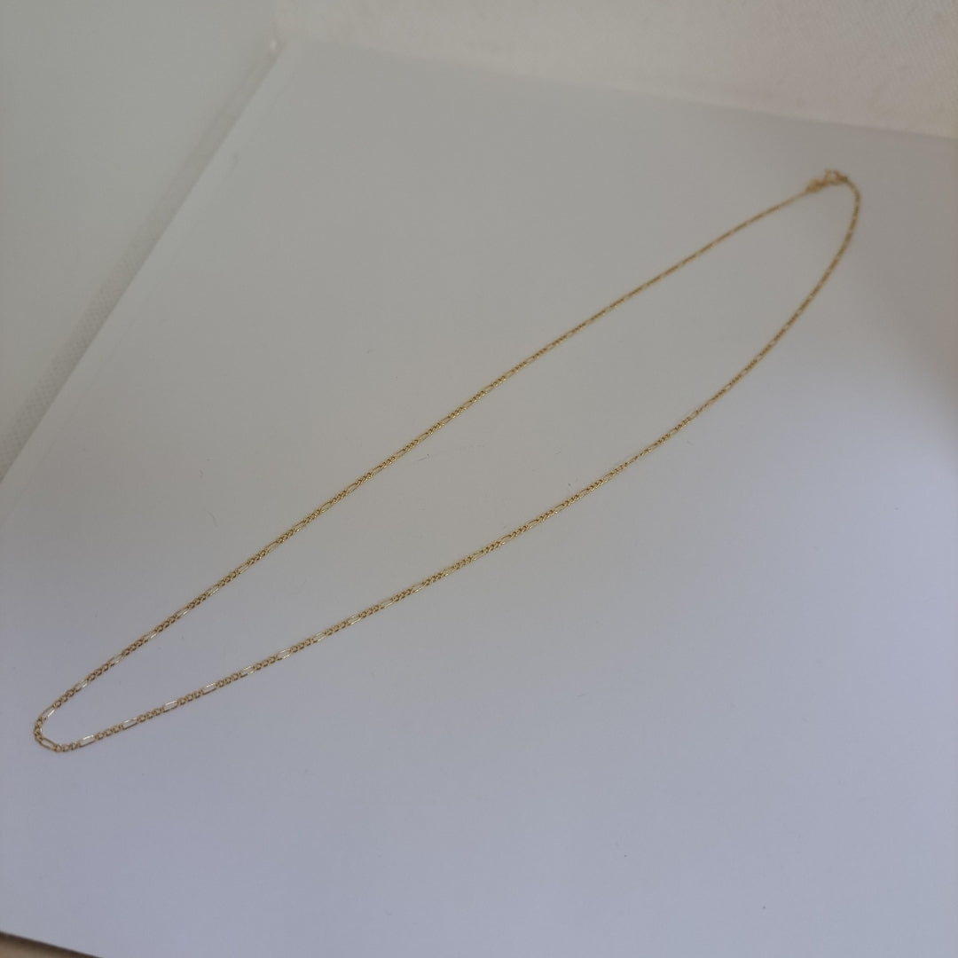 CADENAS TEJIDO 3X1 ORO 14K 55 CM 2.4 GR (NUEVO)