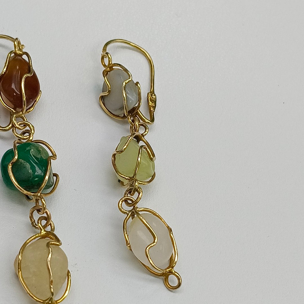 ARETES PAR ORO 14 K 10.2 GRMS (SEMINUEVO)