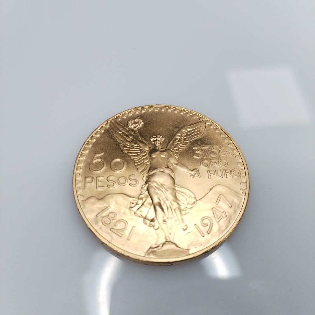 K1 41.6 GRMS 21 K IDENTIFICACIÓN MONEDA NOMINATIVA MONEDAS PESOS 50 PESOS (SEMINUEVO)