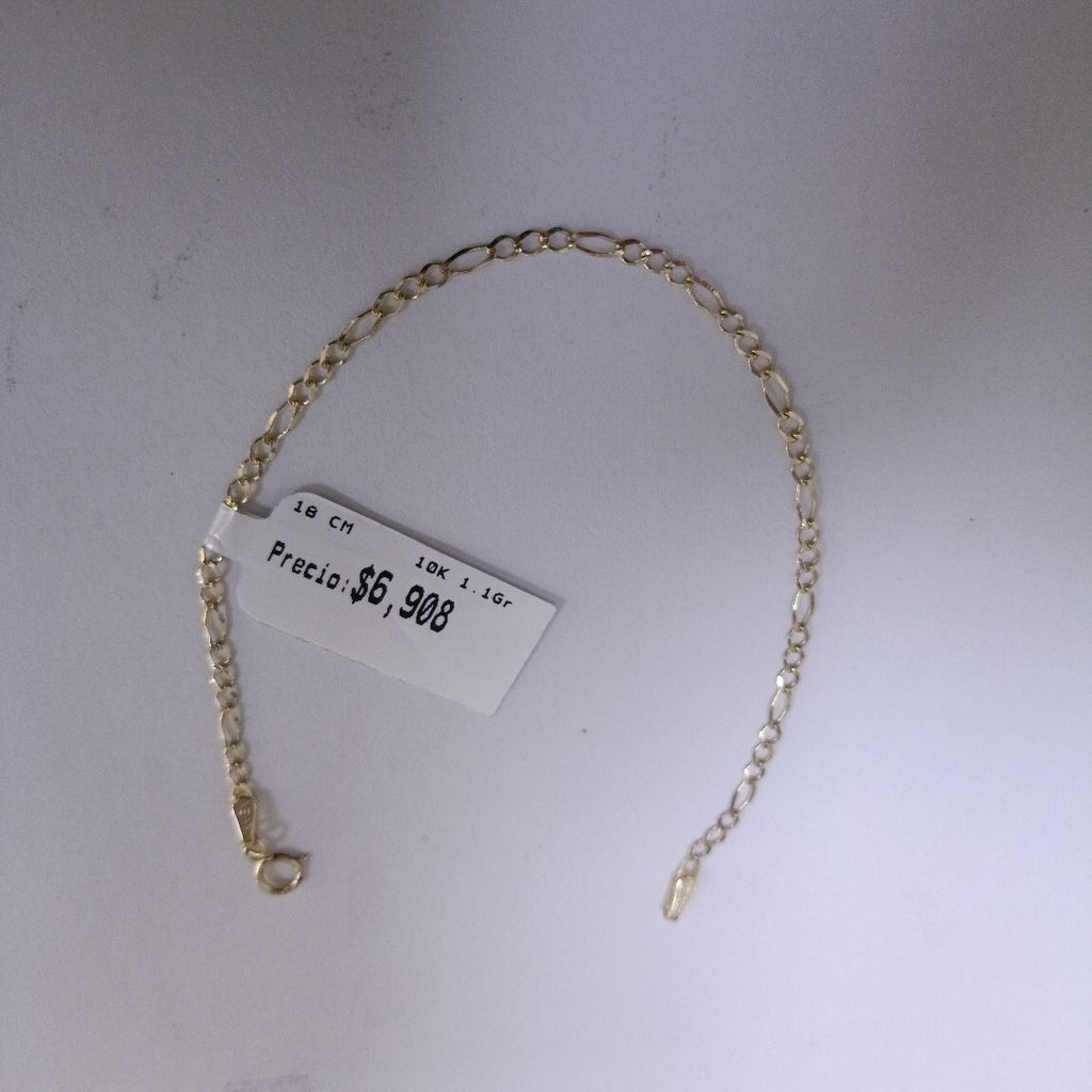 PULSERAS TEJIDO 3X1 ORO 10K 18 CM 1.1 GR (NUEVO)