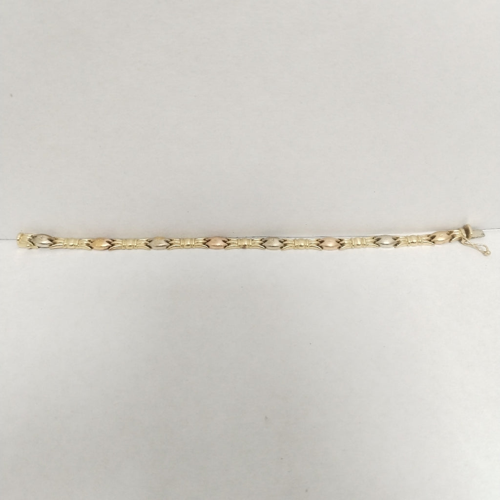 PULSERA ORO, ORO COMBINADO 14 K 5.7 GRMS (SEMINUEVO)