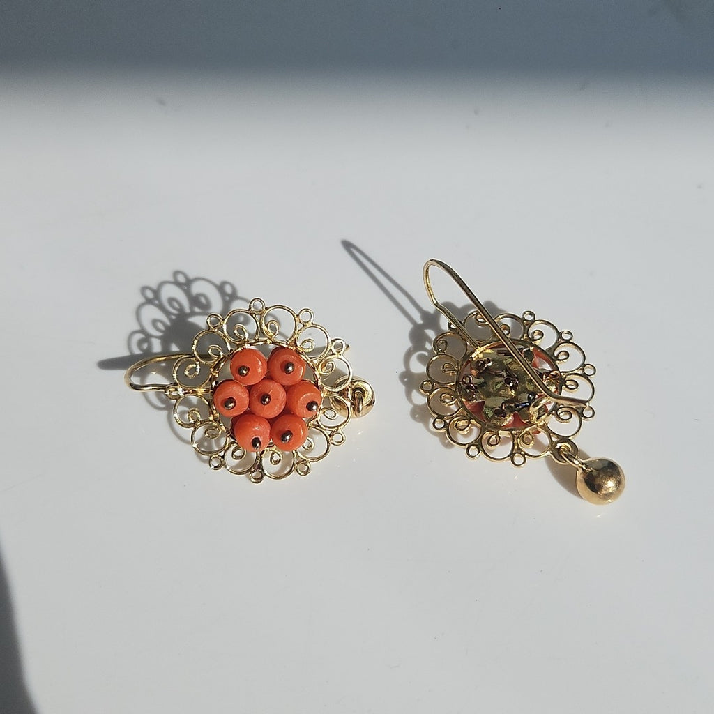 ARETES PAR ORO 14 K 7.9 GRMS (SEMINUEVO)