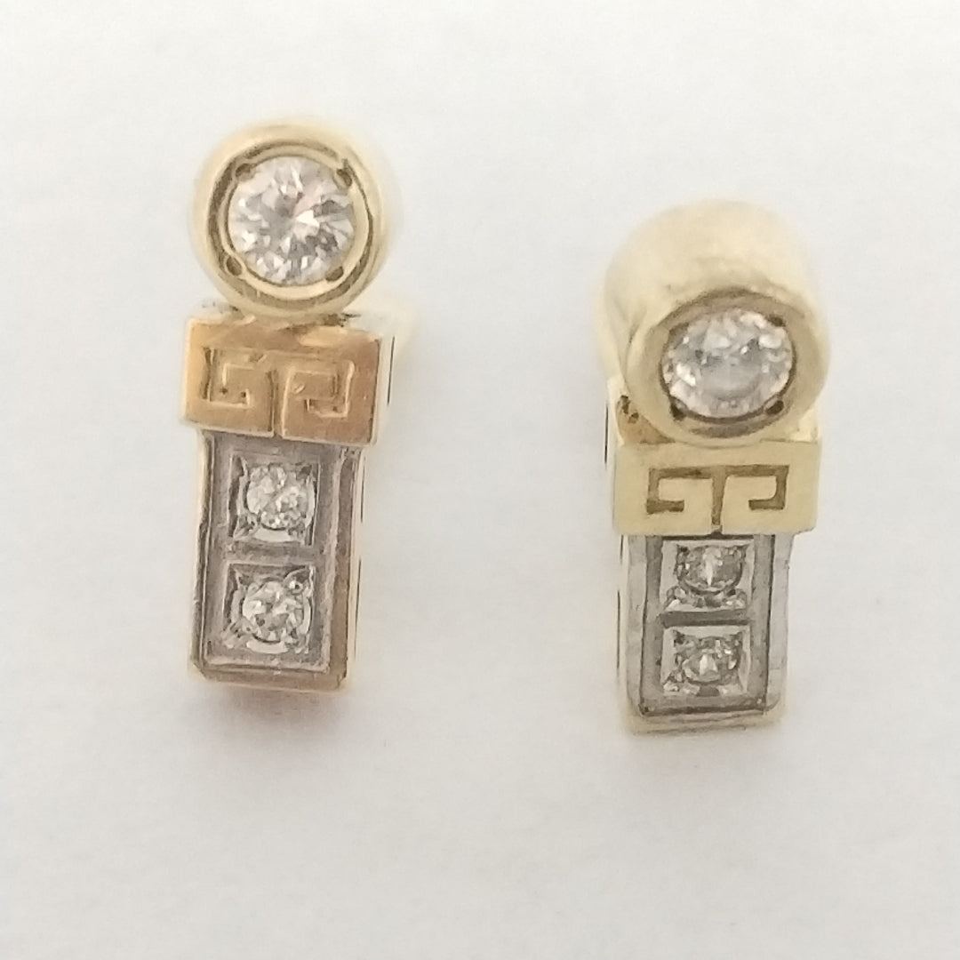 ARETES PAR ORO 14 K 4.7 GRMS (SEMINUEVO)
