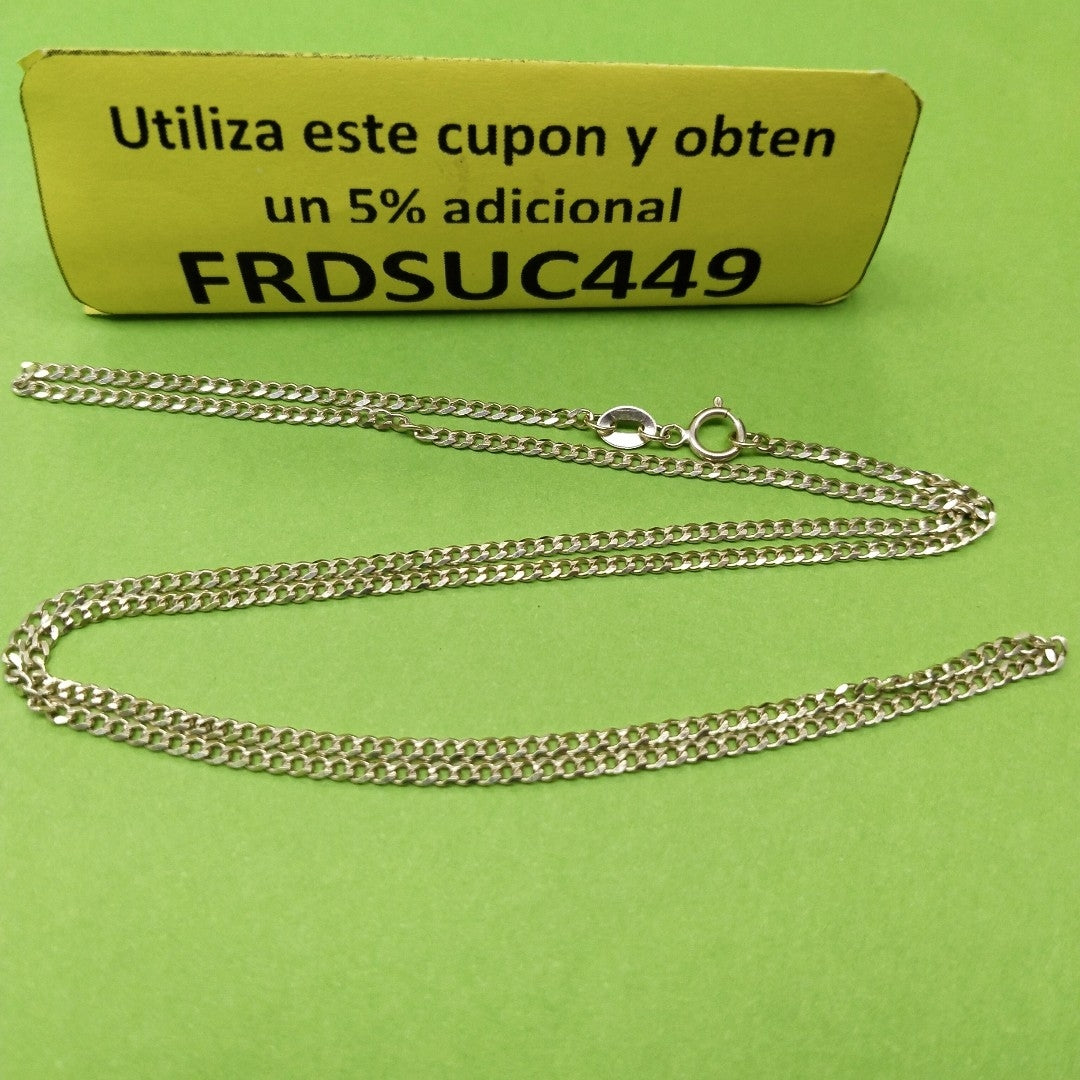 CADENAS TEJIDO BARBADA ORO 10K 55 CM 3.8 GR (NUEVO)