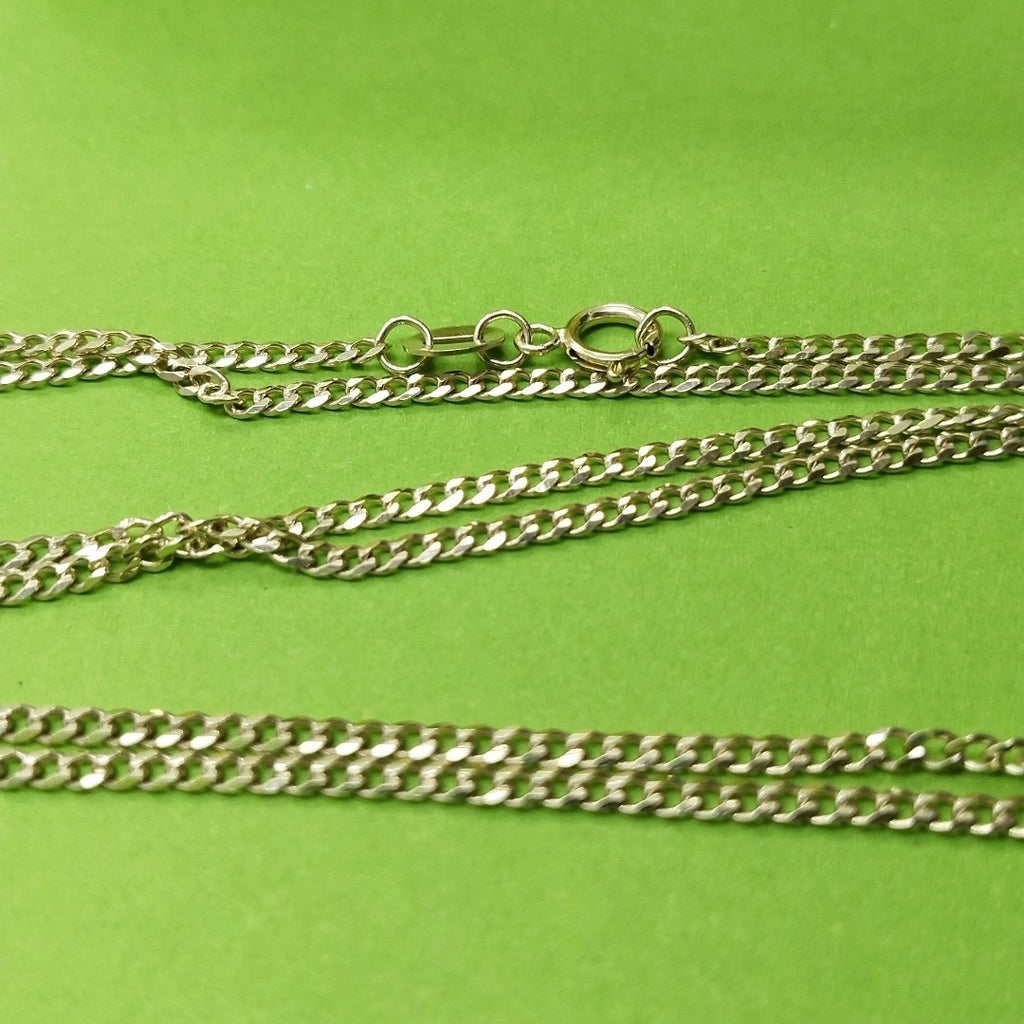 CADENAS TEJIDO BARBADA ORO 10K 60 CM 4.1 GR (NUEVO)
