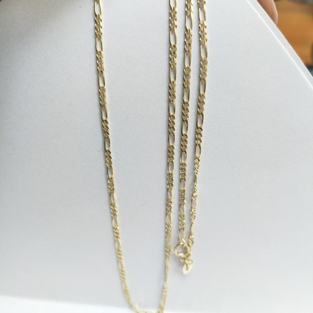 CADENAS TEJIDO 3X1 ORO 10K 55 CM 3.2 GR (NUEVO)
