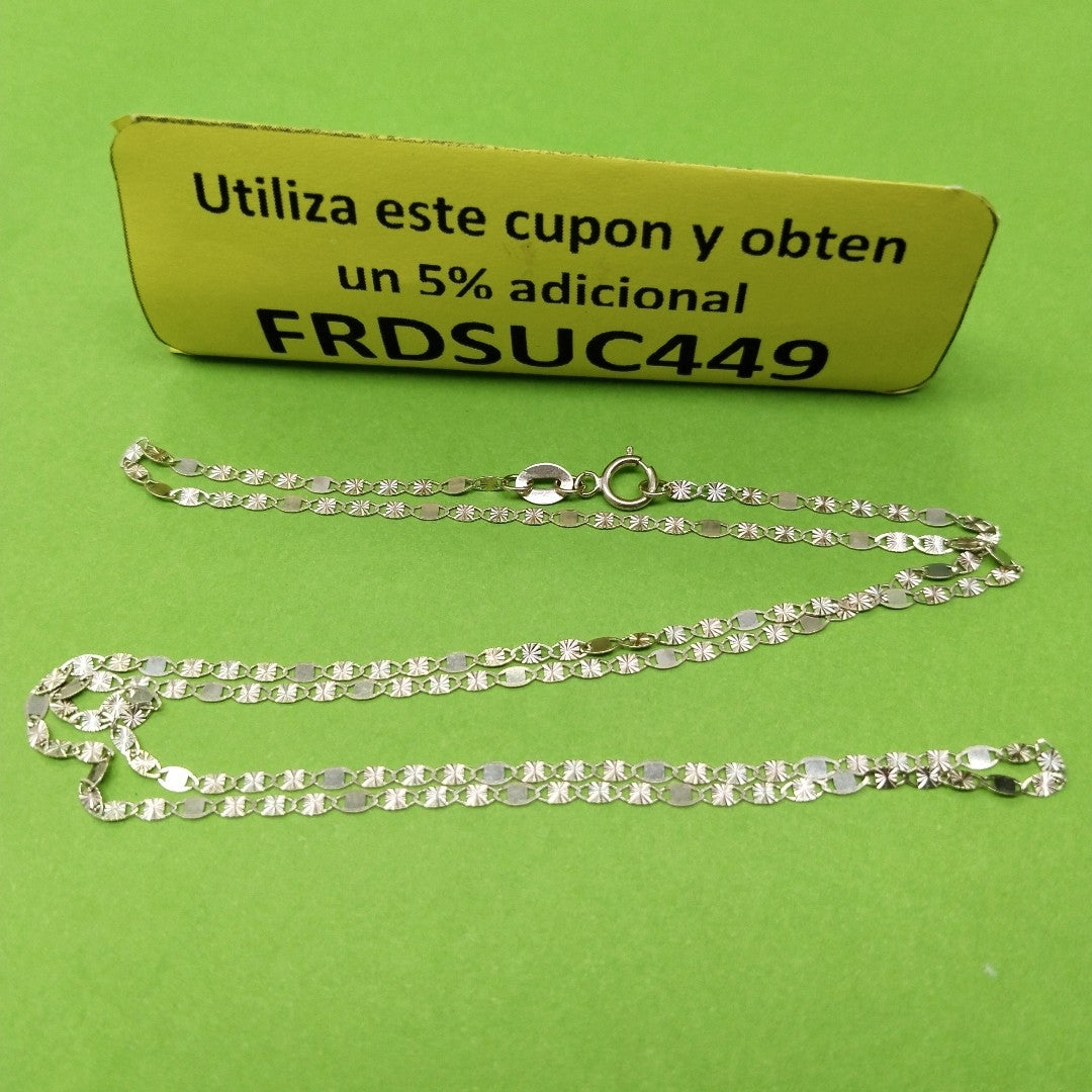 CADENAS TEJIDO GUCHI ORO 10K 55 CM 1.7 GR (NUEVO)