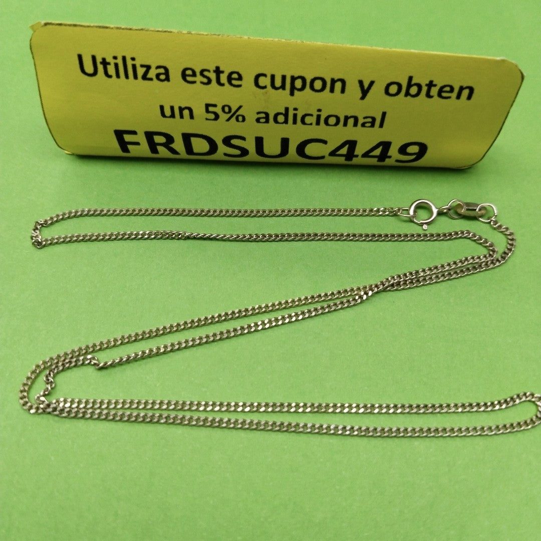 CADENAS TEJIDO BARBADA ORO 10K 50 CM 2.7 GR (NUEVO)