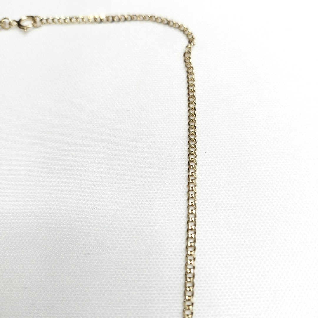 CADENAS TEJIDO BARBADA ORO 10K 50 CM 3.5 GR (NUEVO)