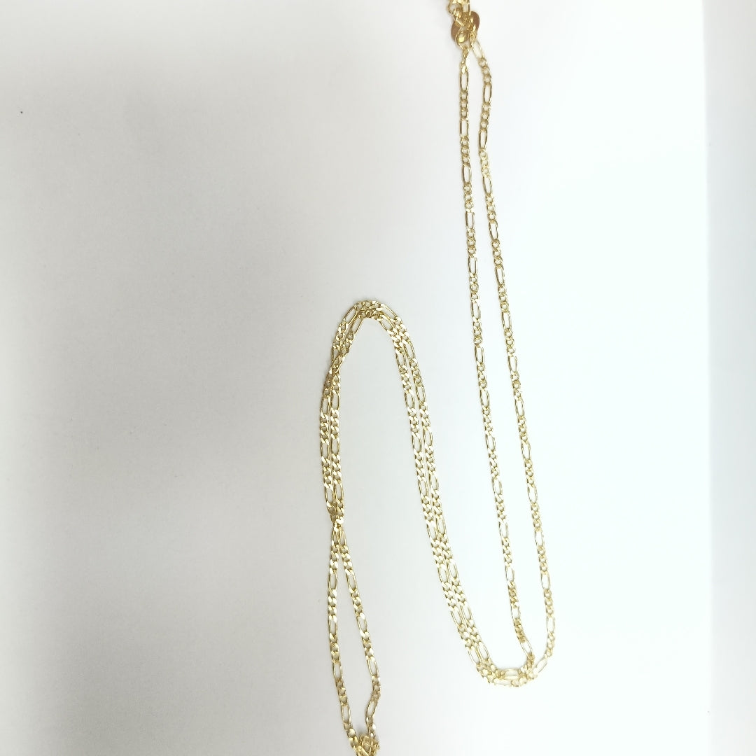 CADENAS TEJIDO 3X1 ORO 14K 55 CM 2.4 GR (NUEVO)