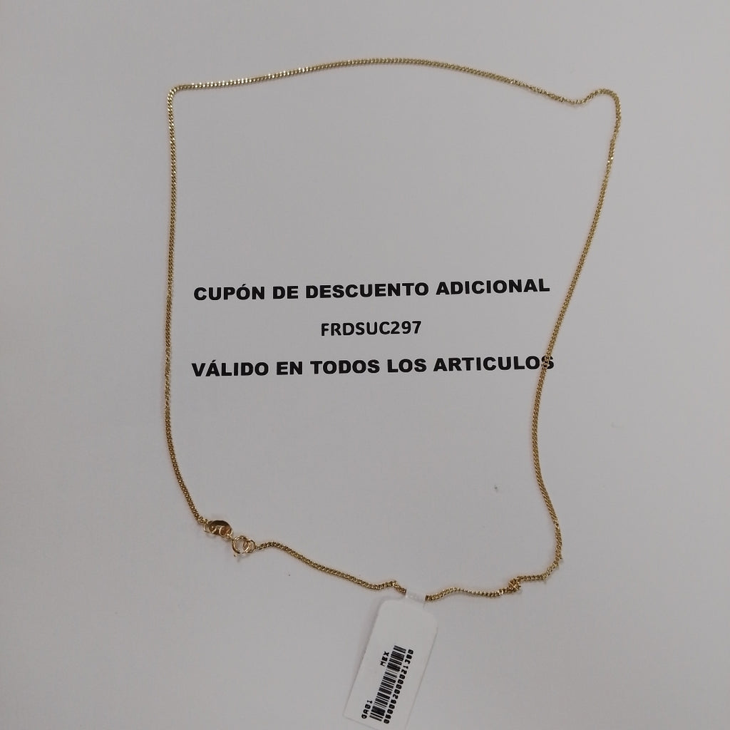 CADENAS TEJIDO BARBADA ORO 10K 50 CM 2.7 GR (NUEVO)