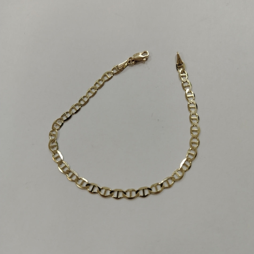 PULSERAS TEJIDO MARINERA ORO 14K 18 CM 2.9 GR (NUEVO)