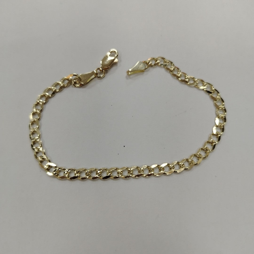 PULSERAS BARBADA ORO 14K 18 CM 4.6 GR (NUEVO)