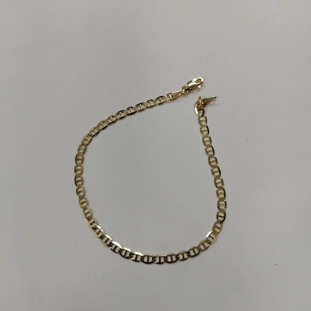 PULSERAS TEJIDO MARINERA ORO 14K 21 CM 3.4 GR (NUEVO)