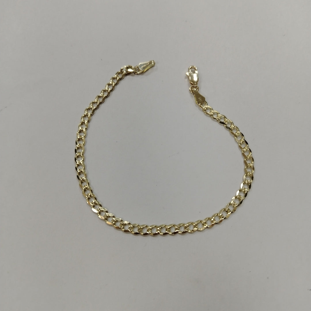 PULSERAS BARBADA ORO 14K 21 CM 5.2 GR (NUEVO)