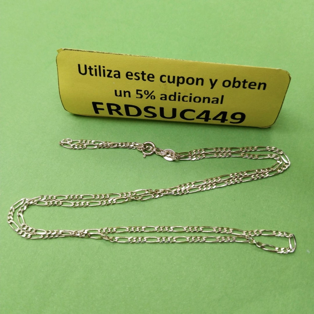 CADENAS TEJIDO 3X1 ORO 10K 55 CM 3.2 GR (NUEVO)