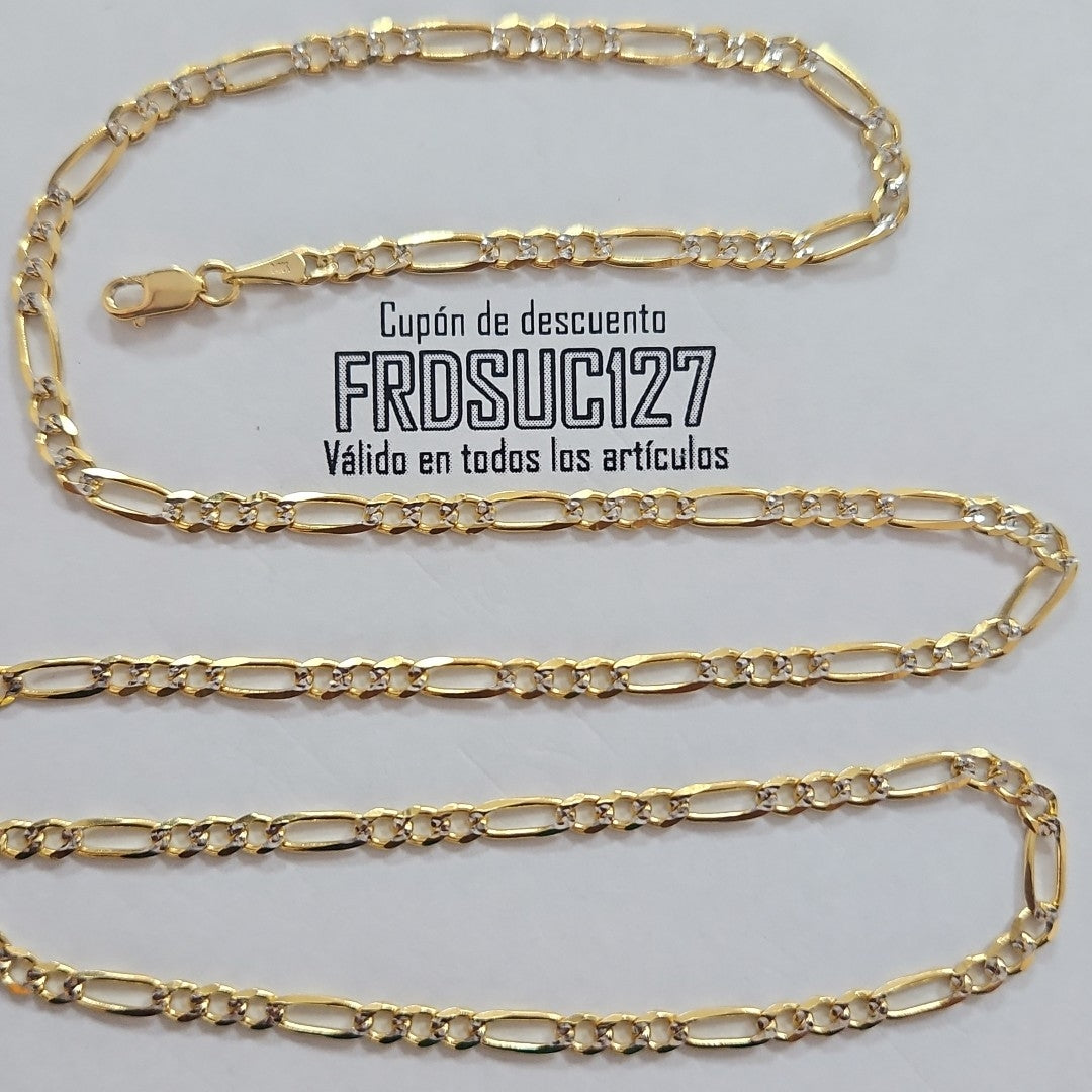 CADENAS 3X1 DIAMANTADA ORO 14K 55 CM 8.4 GR (NUEVO)