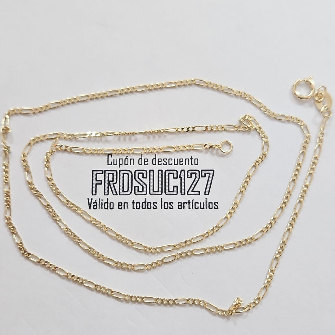 CADENAS TEJIDO 3X1 ORO 14K 55 CM 2.4 GR (NUEVO)
