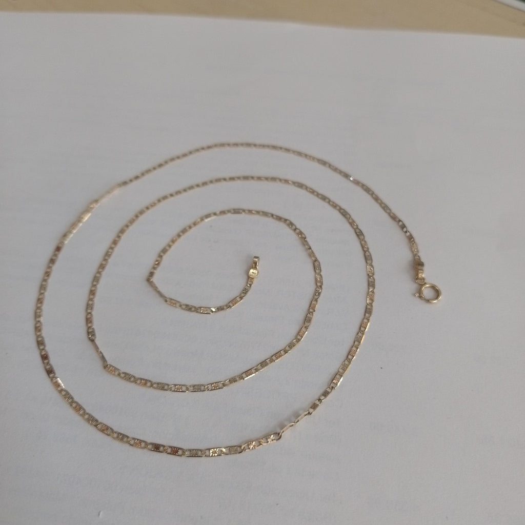 CADENA ORO, ORO COMBINADO 14 K 2.5 GRMS (SEMINUEVO)