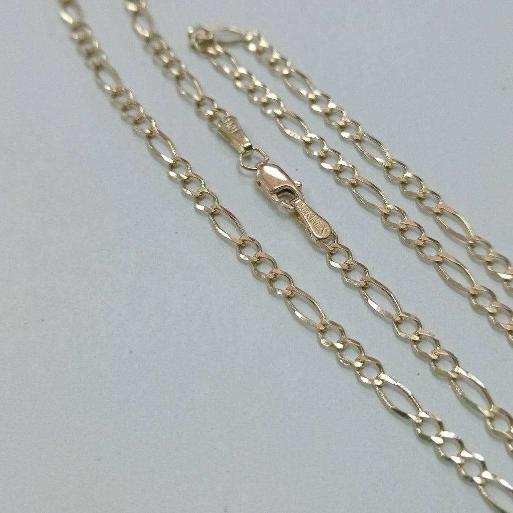 CADENAS TEJIDO 3X1 ORO 10K 50 CM 4.1 GR (NUEVO)