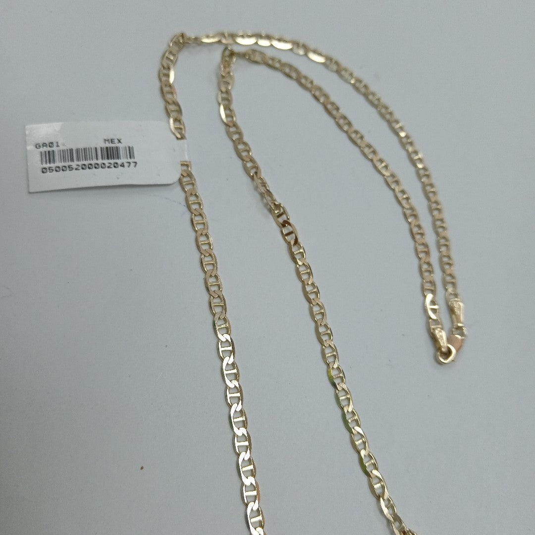 CADENAS TEJIDO GUCHI ORO 10K 55 CM 7.7 GR (NUEVO)