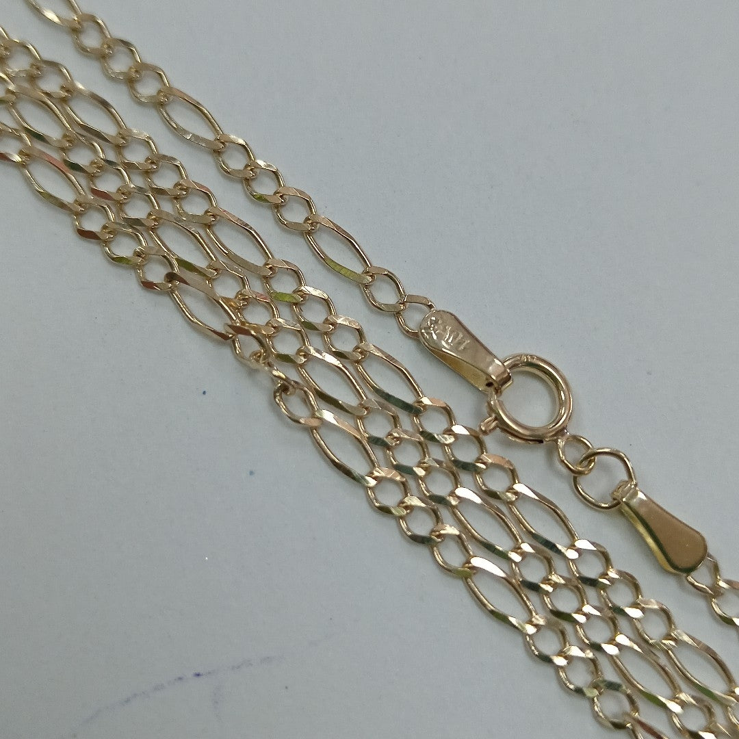 CADENAS TEJIDO 3X1 ORO 10K 60 CM 3.3 GR (NUEVO)
