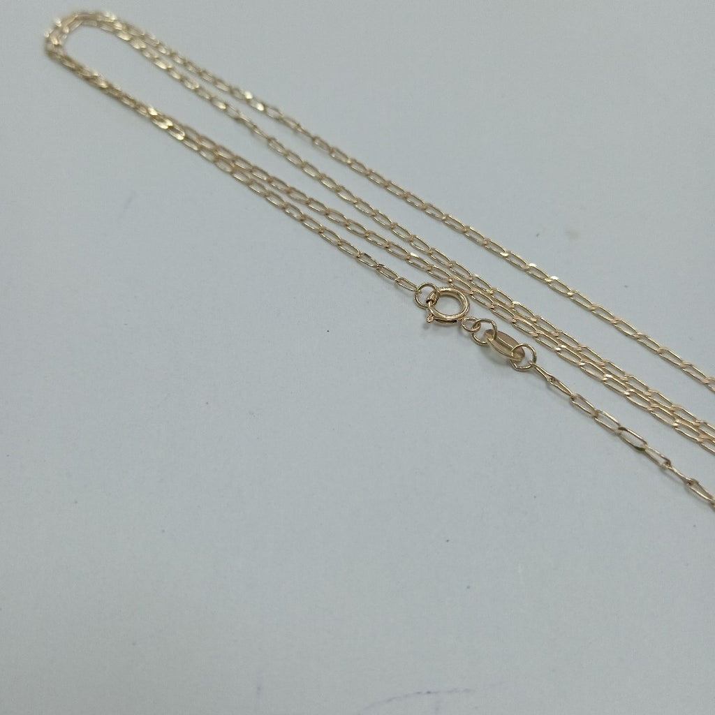 CADENAS TEJIDO ESLABONES ORO 10K 55 CM 1.9 GR (NUEVO)