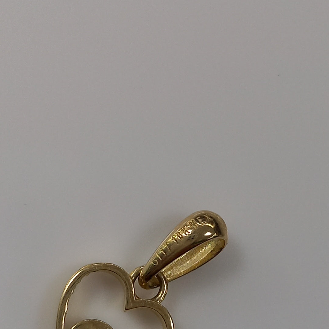 DIJES CORAZON ORO 10K 1 GR (NUEVO)