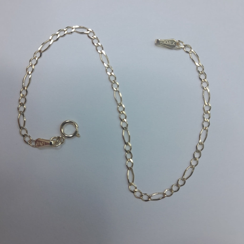 PULSERAS TEJIDO 3X1 ORO 10K 18 CM 1 GR (NUEVO)
