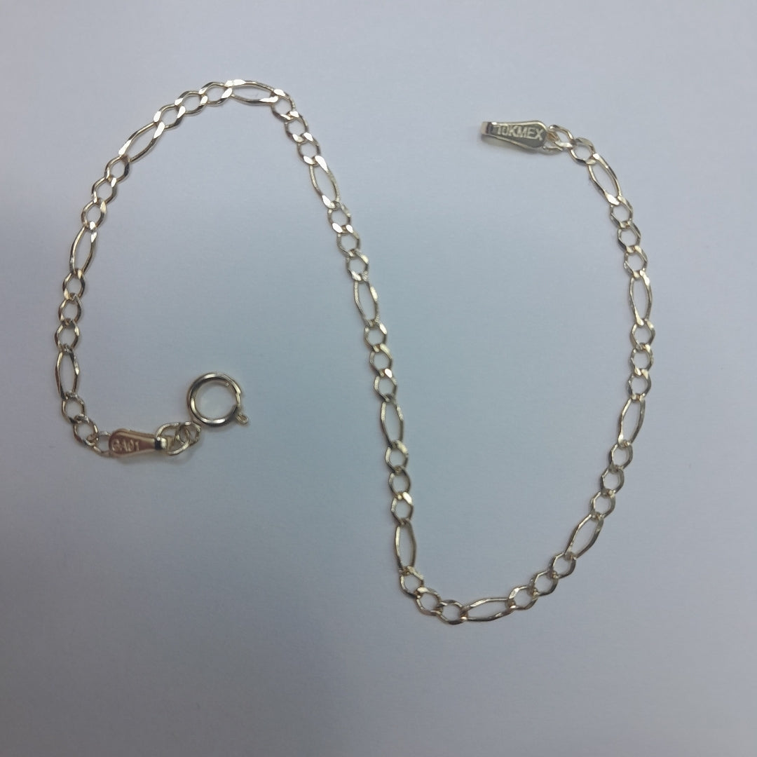 PULSERAS TEJIDO 3X1 ORO 10K 18 CM 1 GR (NUEVO)
