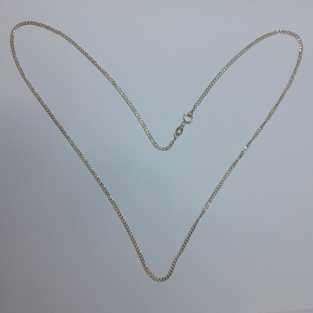CADENAS TEJIDO BARBADA ORO 10K 55 CM 3.8 GR (NUEVO)