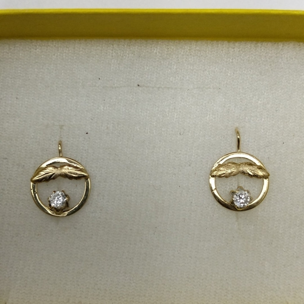 ARETES PAR ORO 10 K 1.5 GRMS (SEMINUEVO)