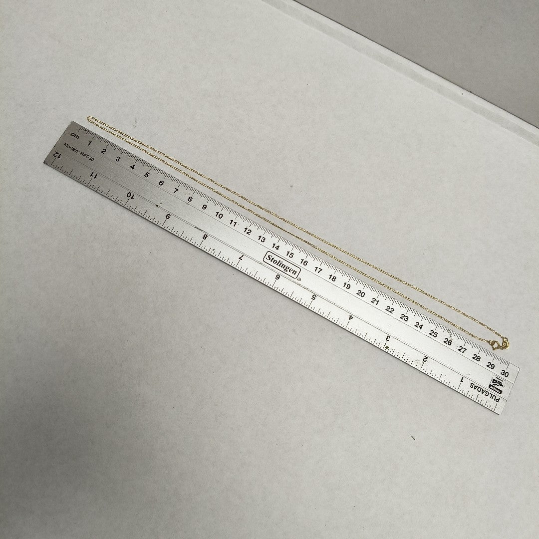 CADENAS TEJIDO 3X1 ORO 10K 60 CM 1.5 GR (NUEVO)