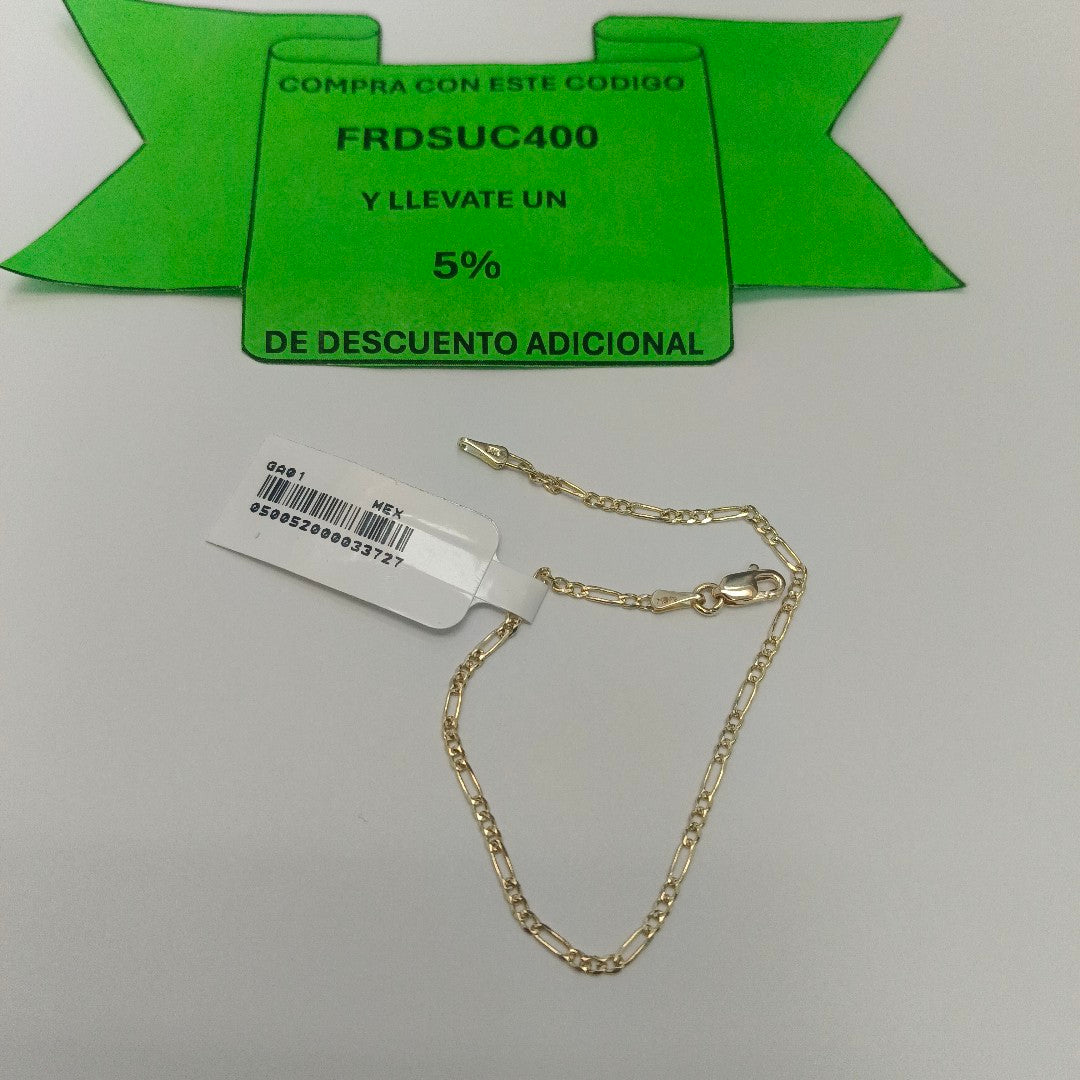 PULSERAS 3X1 ORO 14K 18 CM 1.5 GR (NUEVO)