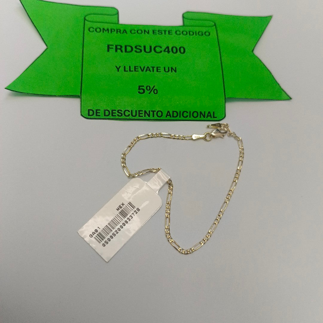PULSERAS 3X1 ORO 14K 18 CM 1.5 GR (NUEVO)