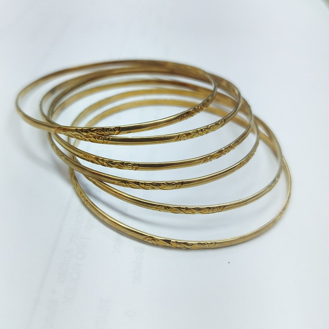 SEMANARIO DE PULSERAS ORO 14 K 37 GRMS (SEMINUEVO)